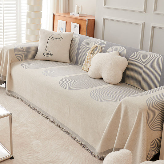 Dual-Sided Chenille Sofa Cover - My Store